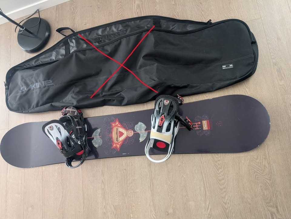 Redline 161cm Snowboard with Burton Cartel Binding