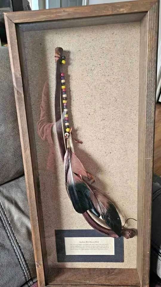 Authentic Indigenous ceremonial dance bow
