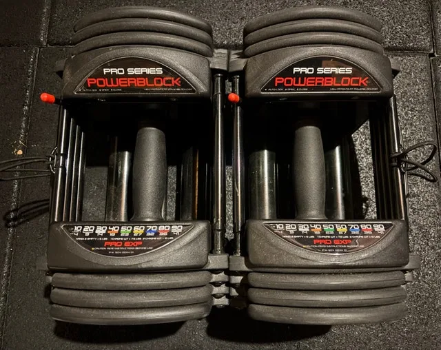 Powerblock Pro Series Stage 1 5-50lb Adjustable Dumbbells