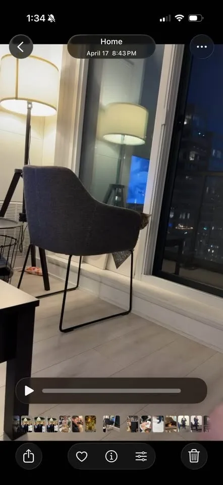 IKEA TOSSBERG Chair – Metal Black / Gunnared MOVE OUT SALE!! image indicator(4)