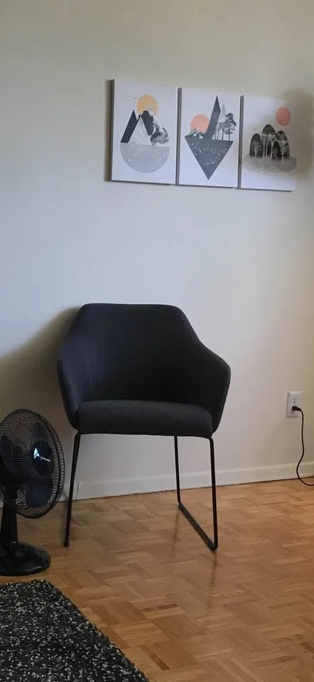 IKEA TOSSBERG Chair – Metal Black / Gunnared MOVE OUT SALE!! image indicator(7)