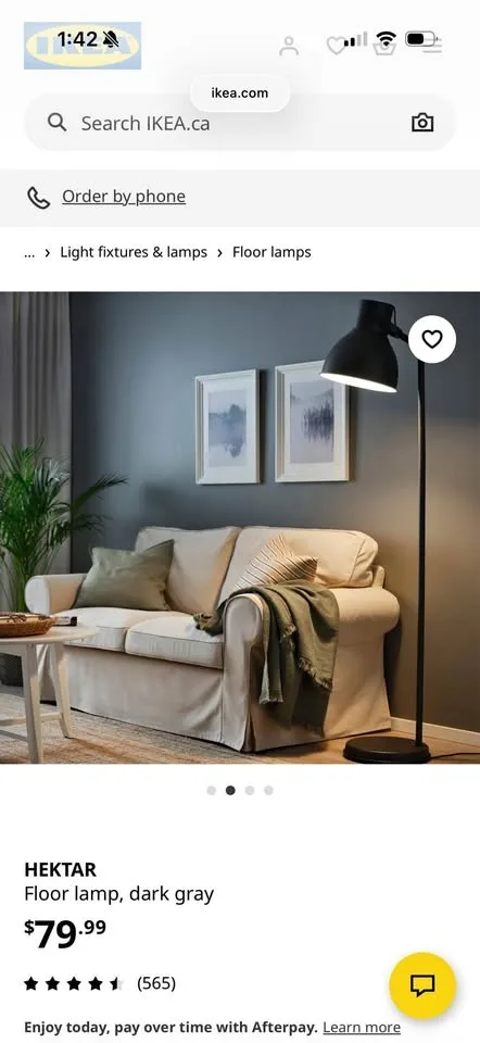 IKEA HEKTAR Floor Lamp – Dark Gray MOVE OUT SALE!!
