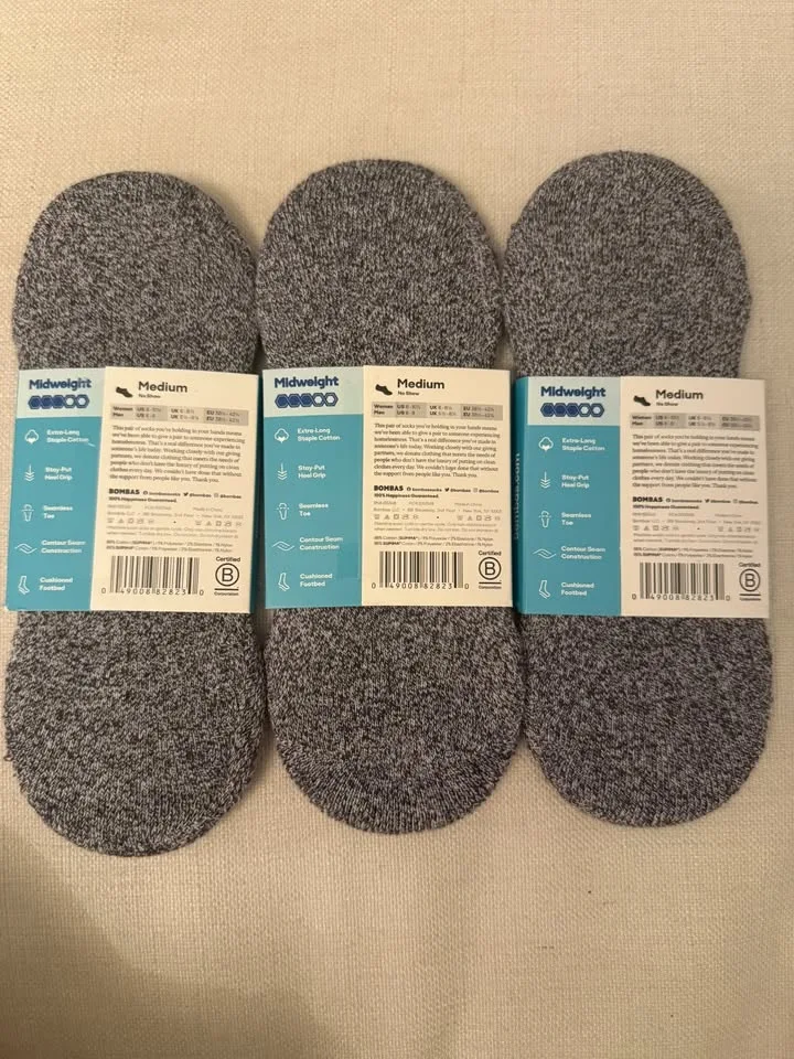 Bombas No-Show Socks Unisex (3 pairs) image indicator(2)