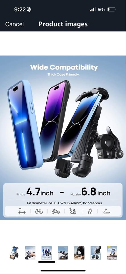Phone holder for bike/scooter - photo 4