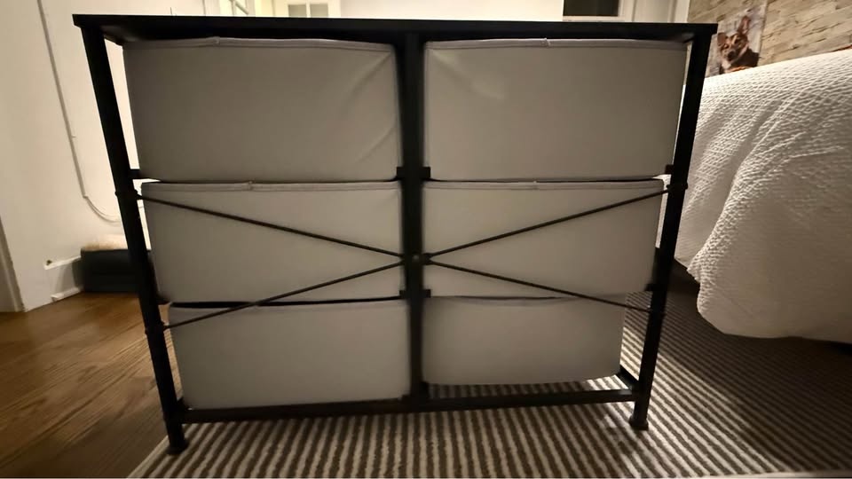 31.5" Wide Modern Gray Fabric 6-Drawer Chest - photo 3