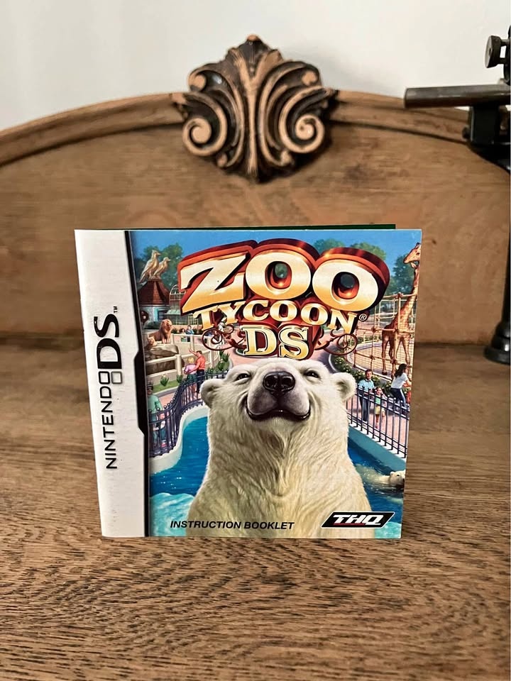 Zoo Tycoon DS Game (Nintendo DS) manual only