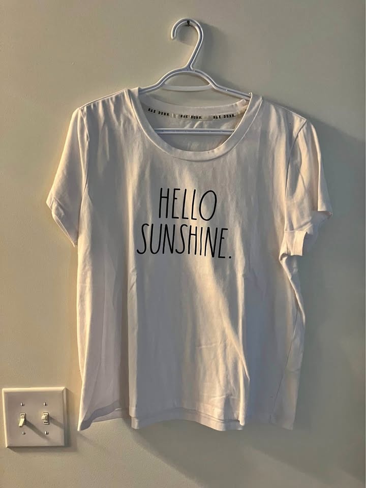 Rae Dunn Ladies T Shirt Size XL - Hello Sunshine