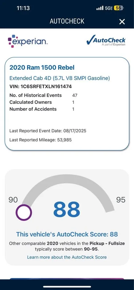 2020 Dodge Ram 1500 · Rebel Sport image indicator(3)