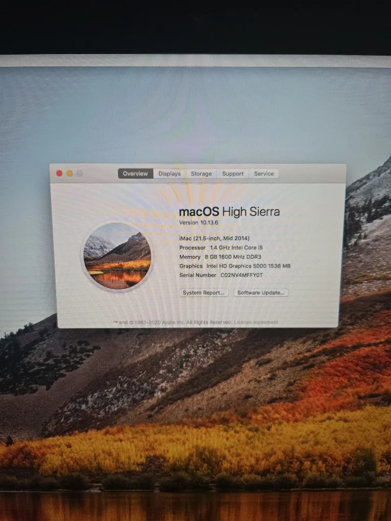Apple iMac 21.5in 1.4Ghz. i5 image indicator(2)