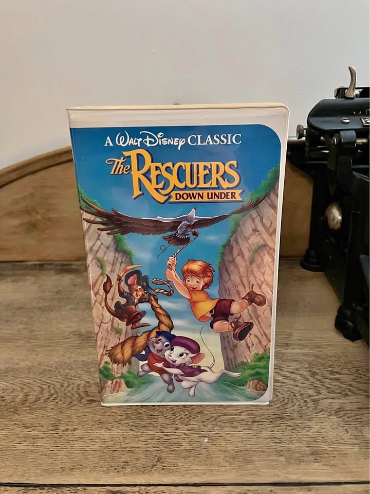 The Rescuers Down Under VHS Tape Disney