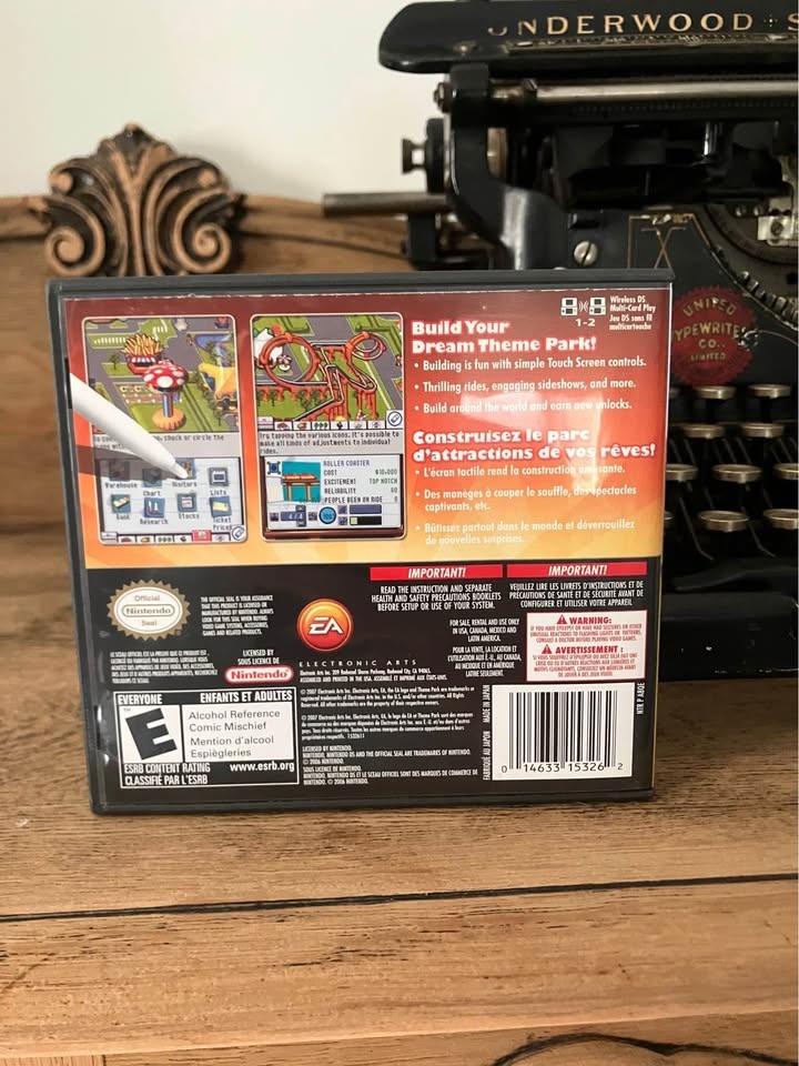 Theme Park (Nintendo DS) case only - photo 3