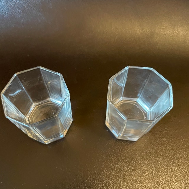 2 vintage Luminarc Octime Shot Glasses, Vintage Bar, Gift, 80s - photo 2
