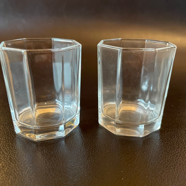 2 vintage Luminarc Octime Shot Glasses, Vintage Bar, Gift, 80s - photo 3