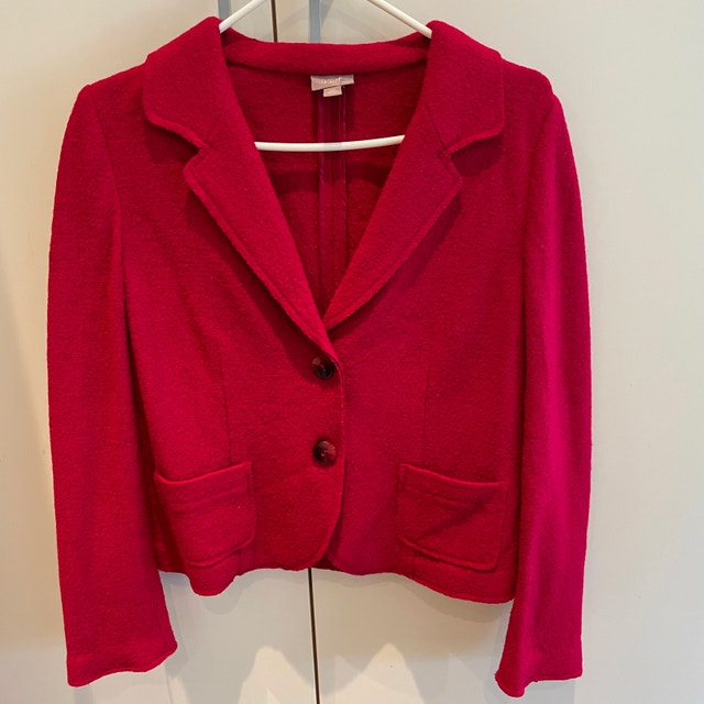 J.Jill Blazer Jacket Red Wool blend-Size XS - photo 2