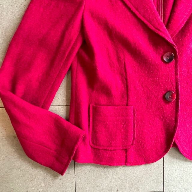 J.Jill Blazer Jacket Red Wool blend-Size XS - photo 4
