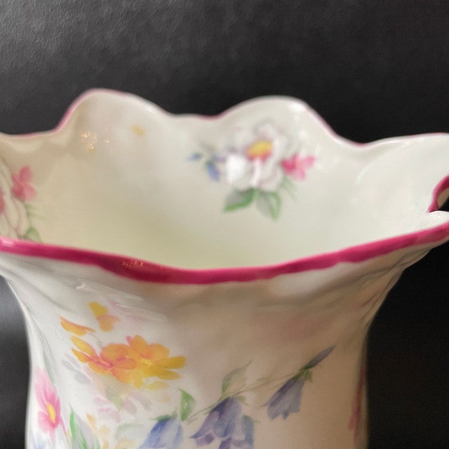Vintage Royal Staffordshire England Bone China Floral Vase - photo 5