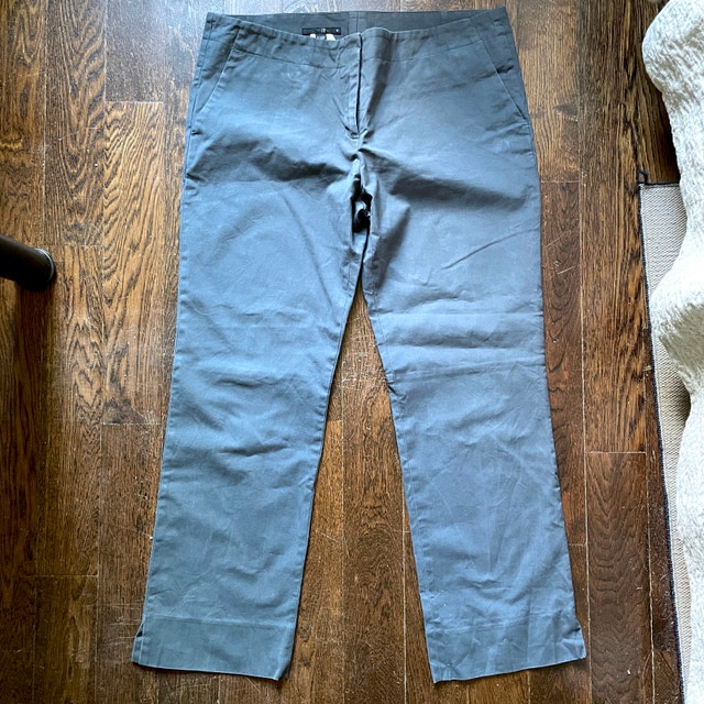 Vintage Teenflo Blue Woman's Chino Pants-Size 12. Made in Canada