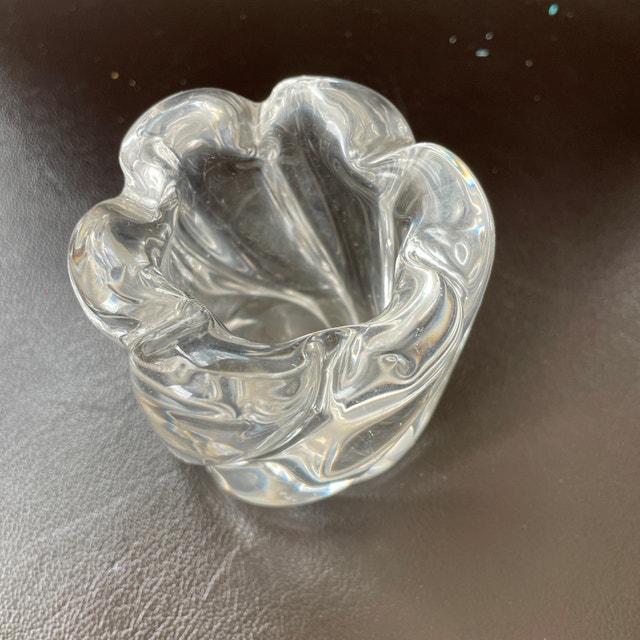 Rare Vintage 40s Orrefors Crystal Votive Candle Holder - photo 2
