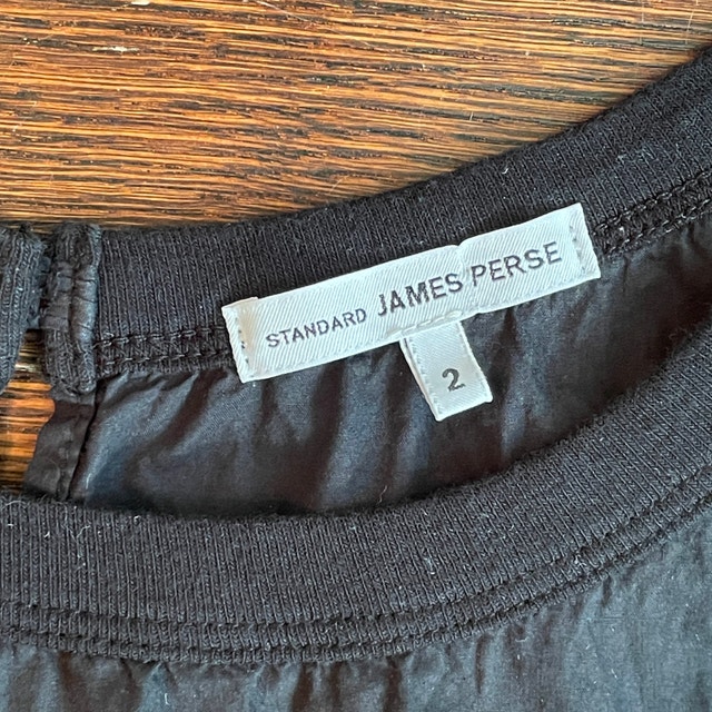 Standard James Perse Black Sleeveless Cotton Tank Mini Dress-Med - photo 4
