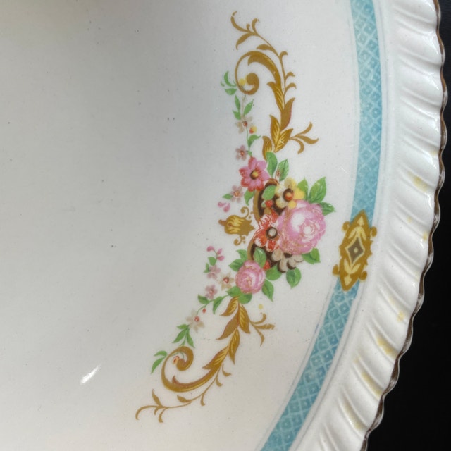 Vintage 1930s Johnson Bros. Floral Bowl - photo 2