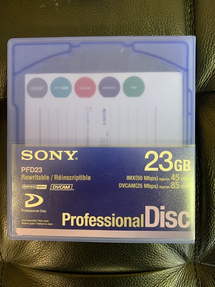 NEW Fujifilm and Sony Professional Discs