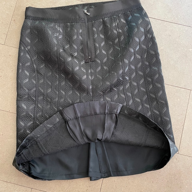Ann Taylor Black Mosaic Jacquard Pencil Skirt-Sz. 8 - photo 4