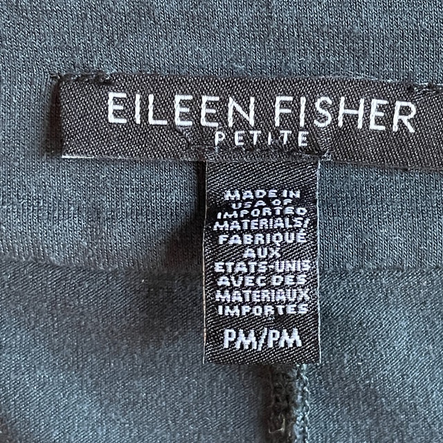 Eileen Fisher Teal Blue V Neck Tunic Top-Small - photo 2