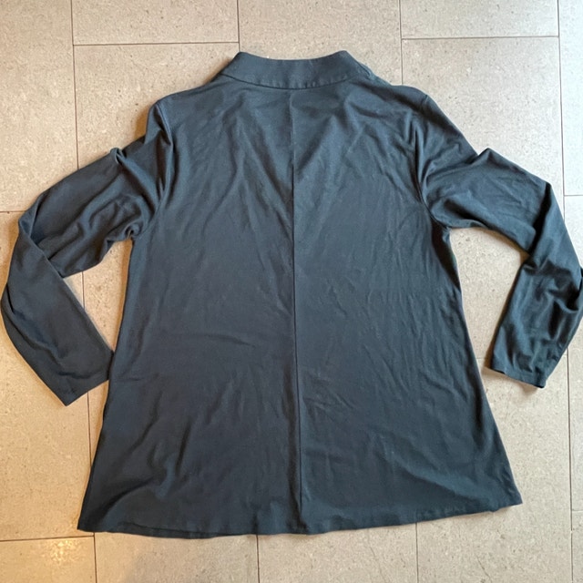 Eileen Fisher Teal Blue V Neck Tunic Top-Small - photo 3