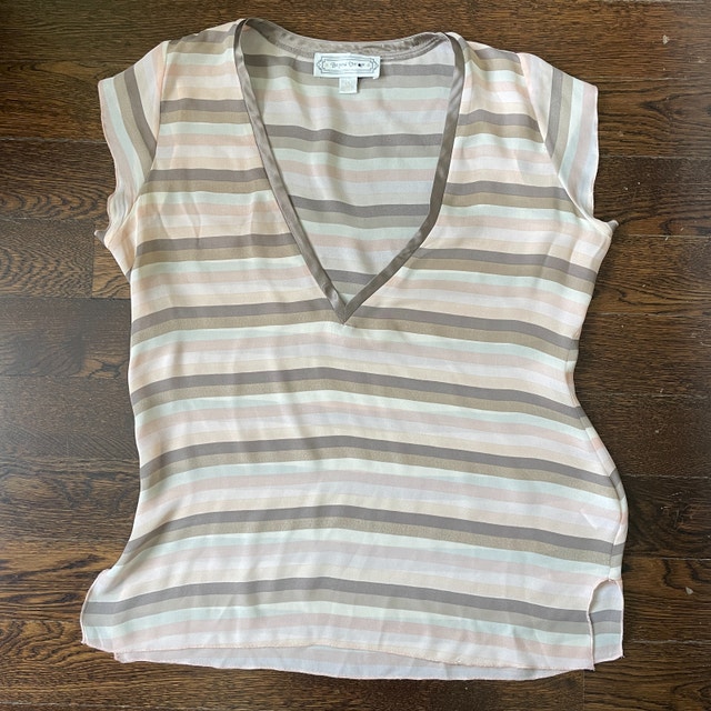 Beyond Vintage Silk Blouse - Medium