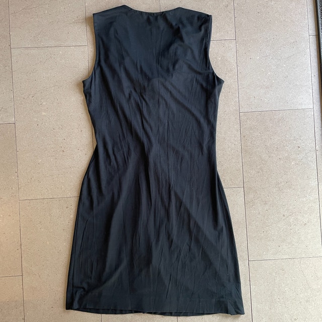 Diane Von Furstenberg Black Draped Jersey Mini Dress-10 - photo 2