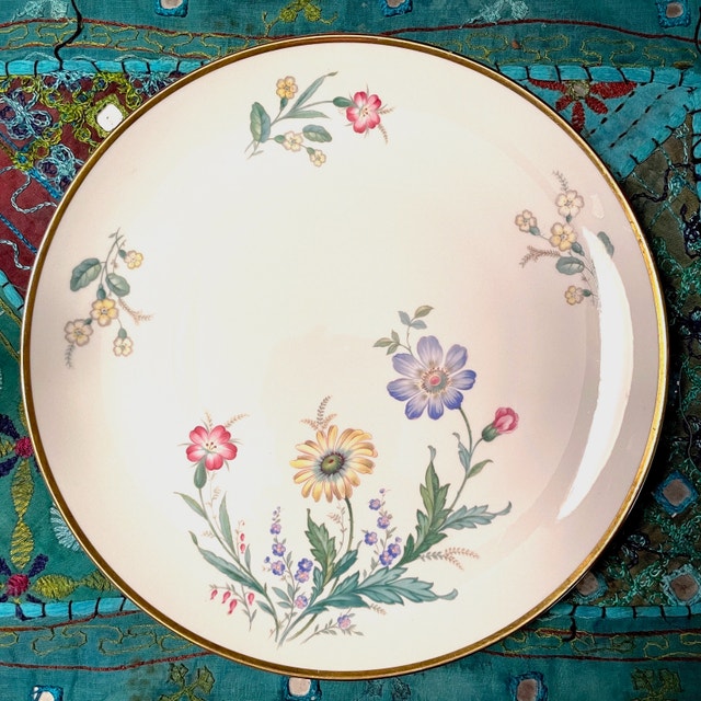 Antique Rosenthal Gold Rimmed Round Platter