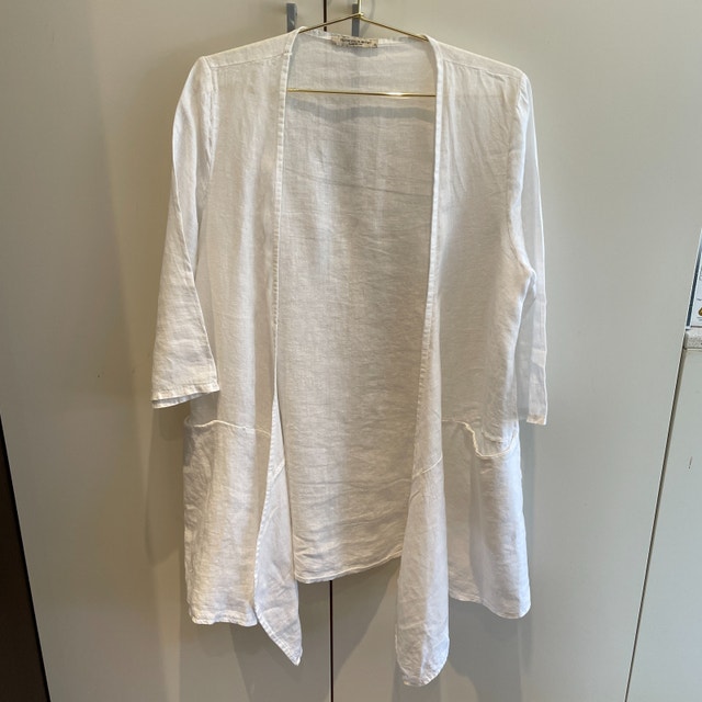 Francesca Bettini Linen Lagenlook Cardigan Top-Italy-Large