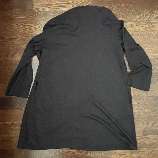 Bryn Walker Black Open Front Cardigan Jacket Duster-L/XL - photo 5