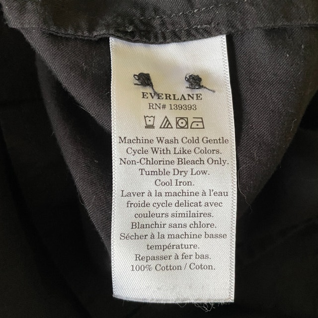 Everlane Woman's Black 100% Cotton Shirt/Blouse-Size 4 - photo 4