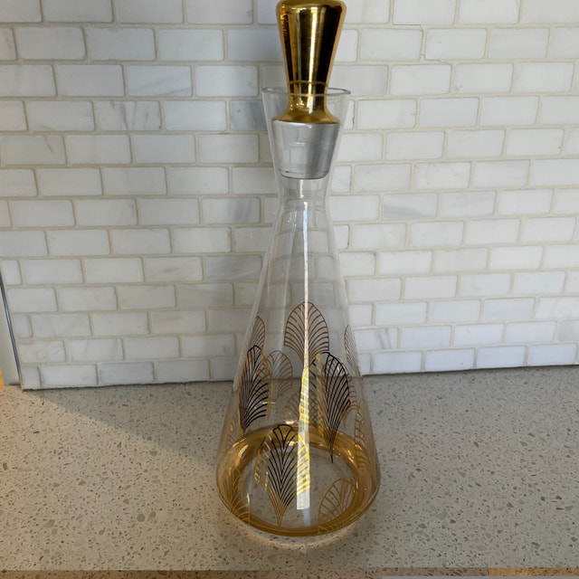 Art Deco Style Glass Decanter - photo 5
