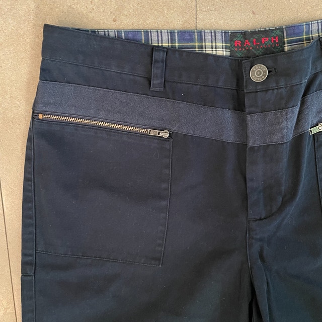 Ralph Lauren Navy Blue Woman's Cotton Pants-Sz.10-New with tags - photo 3