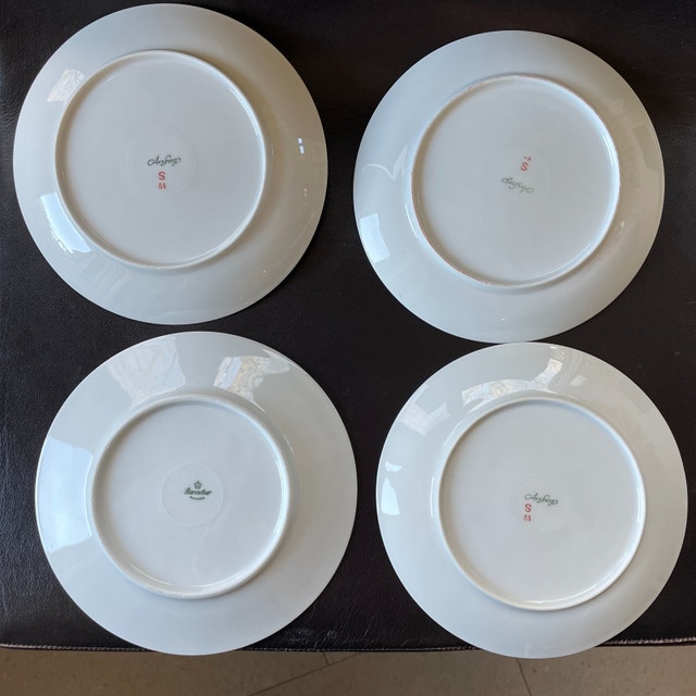 4 Vintage Porcelain Fine China Salad/Dessert Plate-Germany-7-3/4 - photo 5