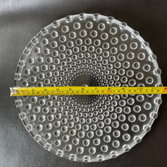 Vintage 1950s Crystal Bubble Cake Serving Platter - photo 3