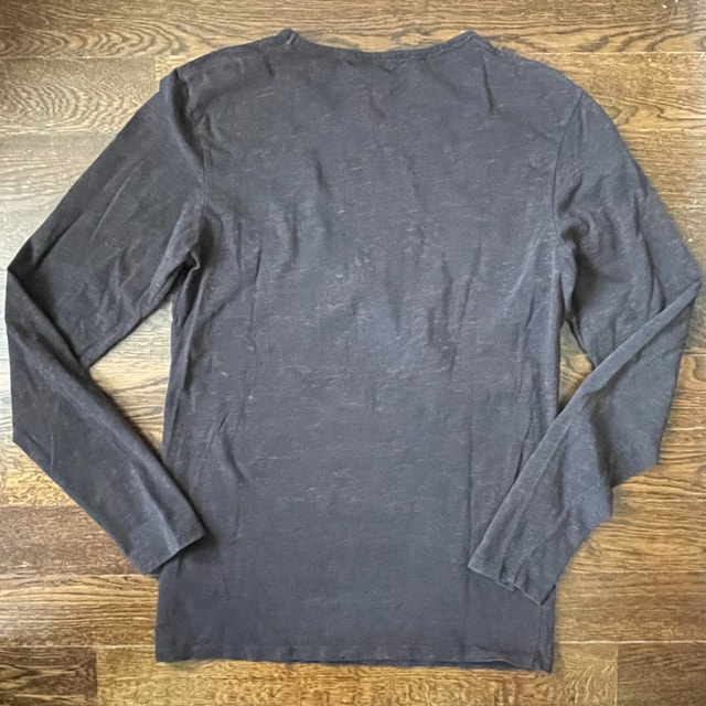 Scotch & Soda Heathered Black Long Sleeve Jersey-MED - photo 4