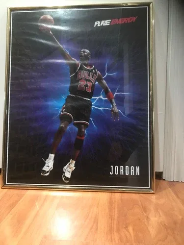 1996 Air Jordan Poster - Pure Energy - 16"×20" Framed image indicator(2)