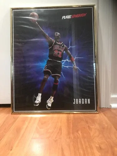 1996 Air Jordan Poster - Pure Energy - 16"×20" Framed image indicator(3)