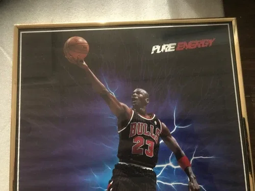 1996 Air Jordan Poster - Pure Energy - 16"×20" Framed image indicator(4)