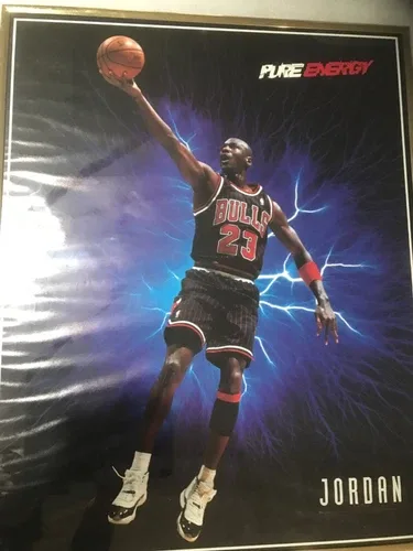 1996 Air Jordan Poster - Pure Energy - 16"×20" Framed image indicator(8)