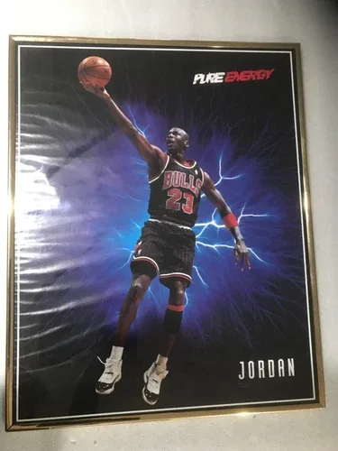 1996 Air Jordan Poster - Pure Energy - 16"×20" Framed image indicator(9)