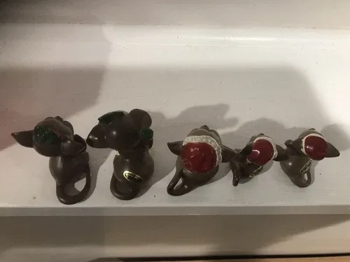 Vintage Josef Original Christmas Mice. Includes 5 image indicator(9)