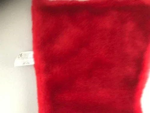 Vintage 1998 Coca-Cola Plush Christmas stocking, Red w/ holly be image indicator(3)