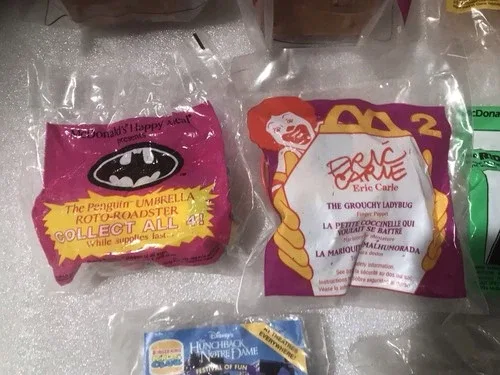 14 Unopened McDonalds Happy Meal Toys & Burger King Toys image indicator(7)