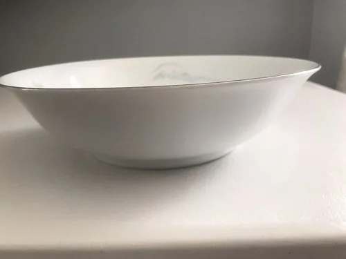 Vintage 1940's Mt. Fuji Stone China Serving Bowl Made In Japan image indicator(3)