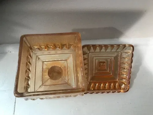 Vintage Jeanette Carnival Glass Candy Dish image indicator(6)