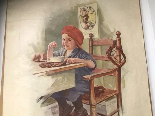 Cream Of Wheat Advertisement Right Over Home Plate 1923 image indicator(2)